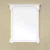 Bellaterra 205042-MIRROR-CR 36 in Solid Wood Frame Mirror-Cream White - Front