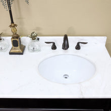 Load image into Gallery viewer, Bellaterra 60 in Double Sink Vanity-Wood 205060-D-CR-ES-WH, Espresso / White Marble, SInk