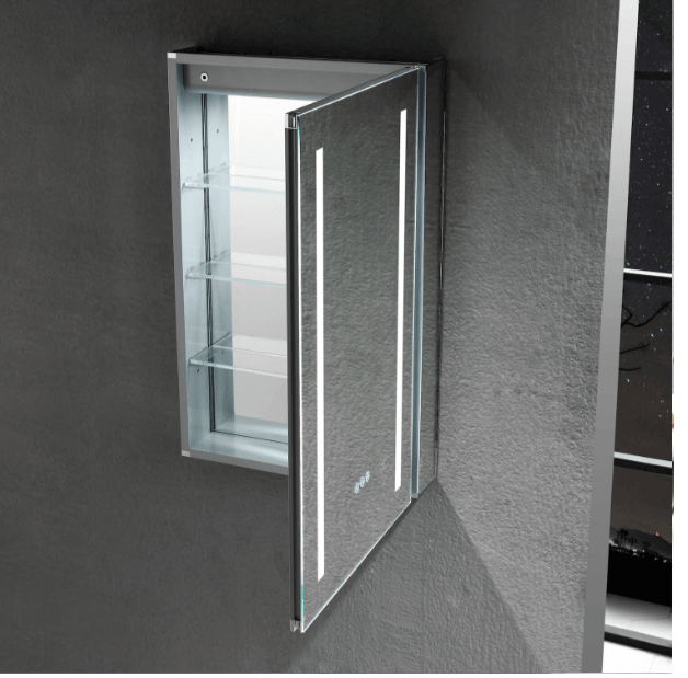 Blossom Pillar LED Medicine Cabinet w/ Defogger 3 Sizes Available