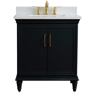 Bellaterra 31" Wood Single Vanity w/ Counter Top and Sink 400800-31-DG-WER