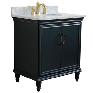 Bellaterra 31" Wood Single Vanity w/ Counter Top and Sink 400800-31-DG-WMO
