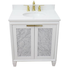 Load image into Gallery viewer, Bellaterra 31&quot; Wood Single Vanity w/ Counter Top and Sink 400990-31-WH-WEO