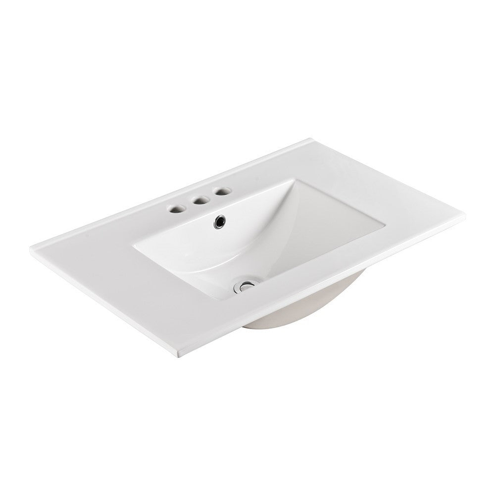 Bellaterra 30 in. Single Sink Ceramic Top 303018