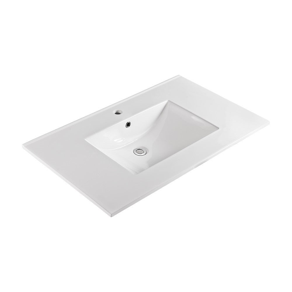 Bellaterra 37 in. Single sink Ceramic top 303722-A