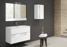 Load image into Gallery viewer, Lucena Bath Vision 32&quot; Contemporary Wood single sink Vanity in White &amp; White handle / Abedul &amp; Tortora / Canela &amp; Black / White &amp; Black / White &amp; Grey / Grey &amp; White - The Bath Vanities
