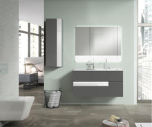 Load image into Gallery viewer, Lucena Bath Vision 32&quot; Contemporary Wood single sink Vanity in White &amp; White handle / Abedul &amp; Tortora / Canela &amp; Black / White &amp; Black / White &amp; Grey / Grey &amp; White - The Bath Vanities