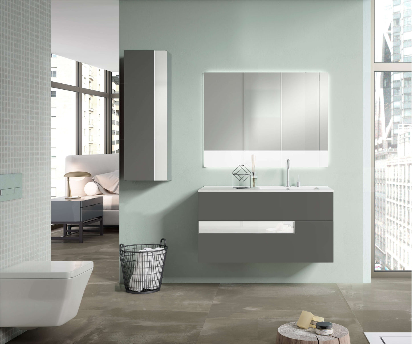 Lucena Bath Vision 40" Floating Wood Single Vanity in 6 colors