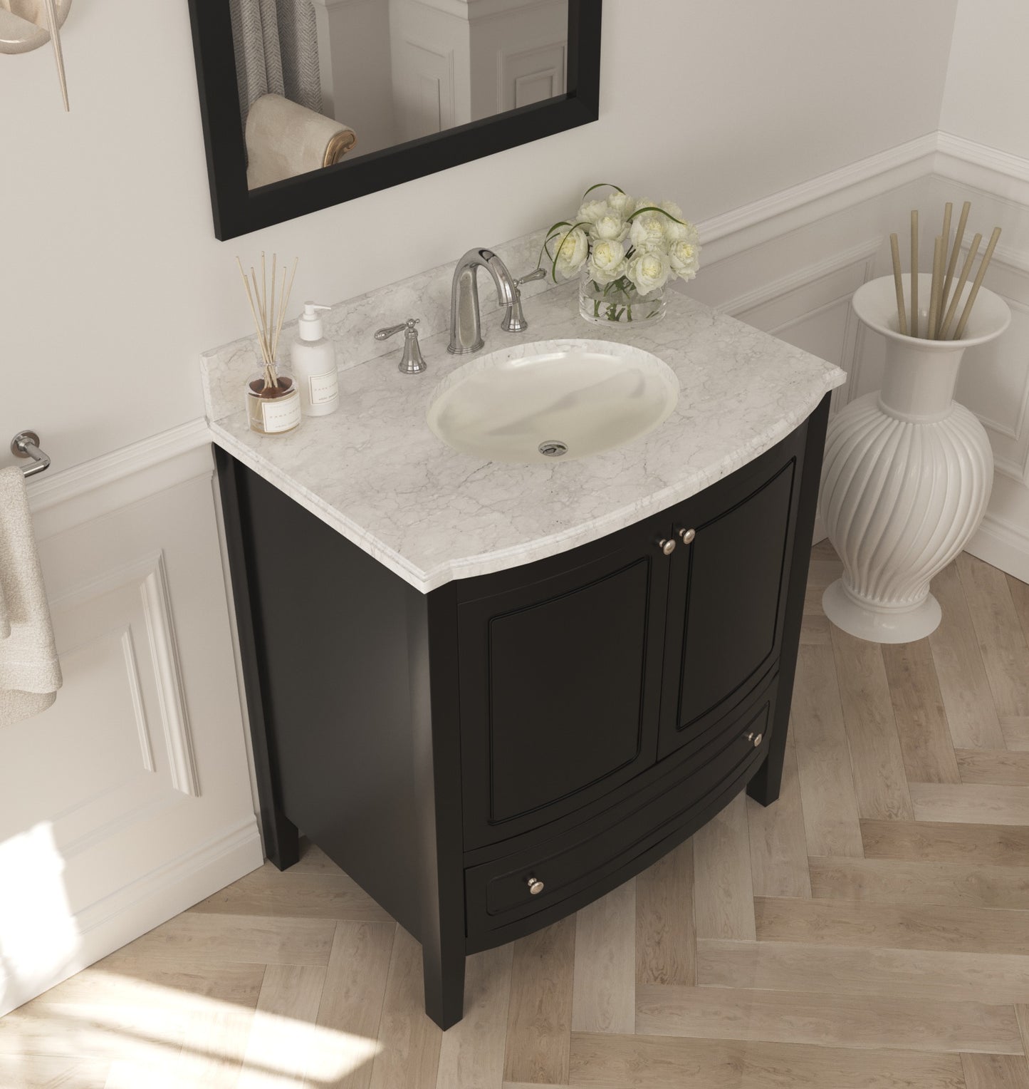 Laviva Estella 32" Bathroom Vanity Set in Brown, Espresso, Grey or White