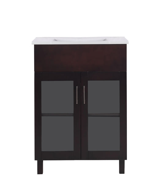 Laviva Nova 24" Bathroom Vanity Set in Brown, Espresso, Grey or White