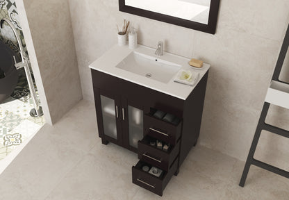 Laviva Nova 32" Bathroom Vanity Set in Brown, Espresso, Grey or White