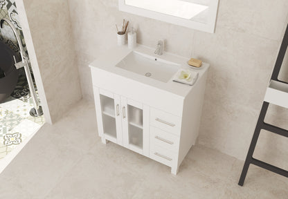 Laviva Nova 32" Bathroom Vanity Set in Brown, Espresso, Grey or White