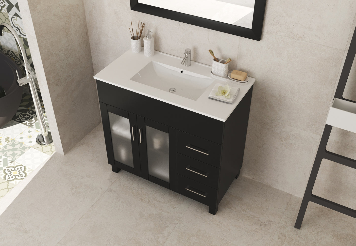 Laviva Nova 36" Bathroom Vanity Set in Brown, Espresso, Grey or White