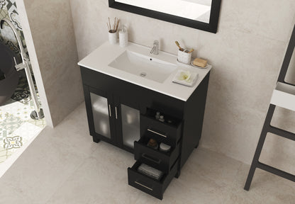 Laviva Nova 36" Bathroom Vanity Set in Brown, Espresso, Grey or White