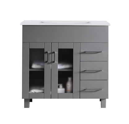  Nova 36" Bathroom Vanity Set in Grey