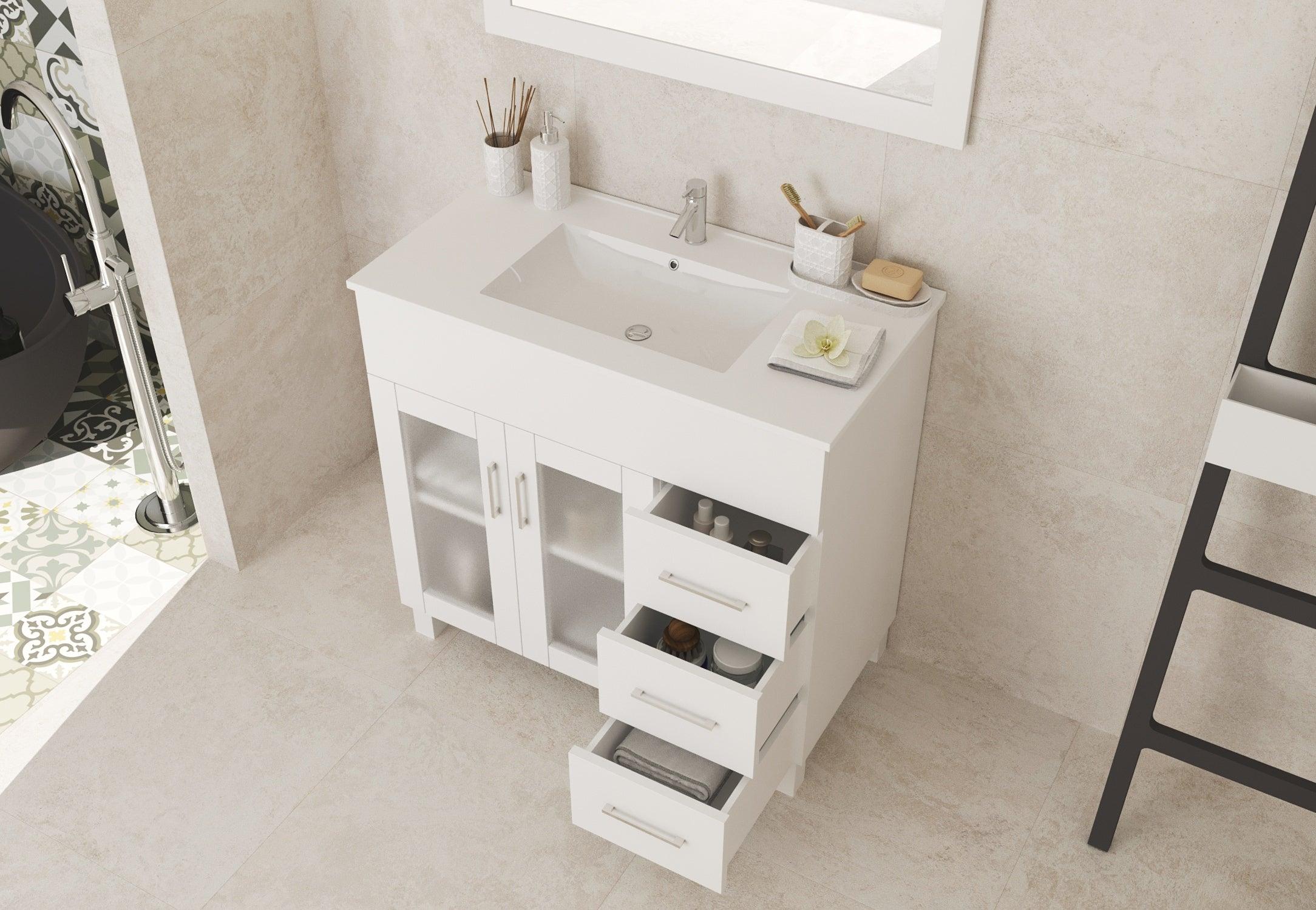 Laviva Nova 36" Bathroom Vanity Set in Brown, Espresso, Grey or White