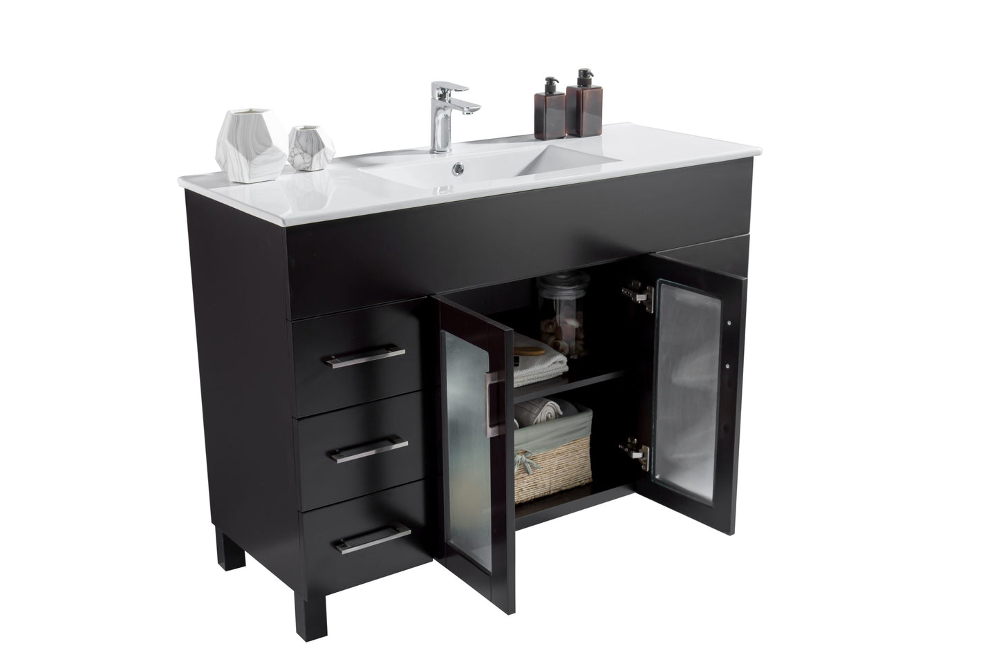 Laviva Nova 48" Bathroom Vanity Set in Brown, Espresso, Grey or White