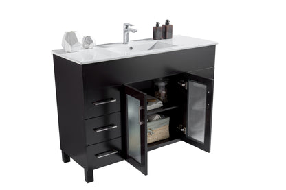 Laviva Nova 48" Bathroom Vanity Set in Brown, Espresso, Grey or White