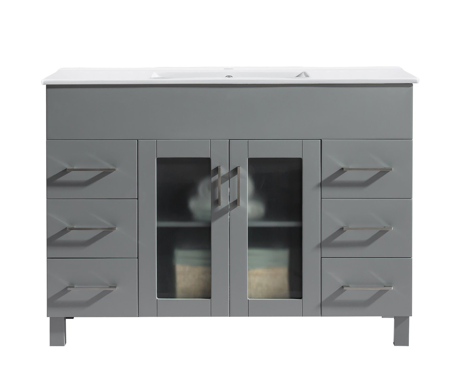 Laviva Nova 48" Bathroom Vanity Set in  Grey