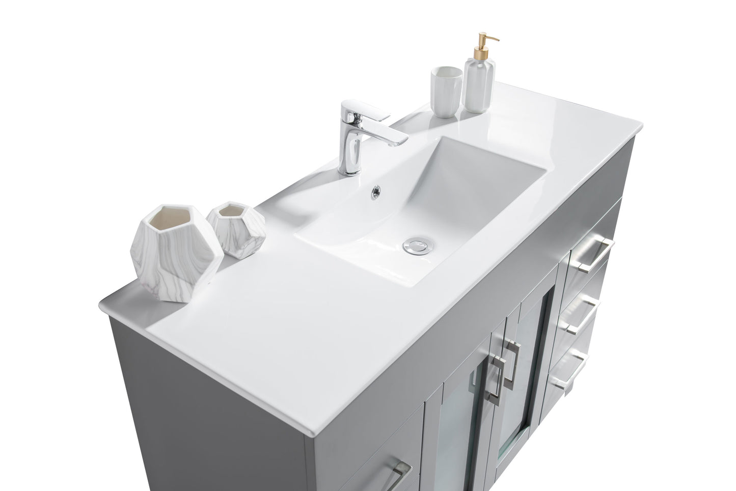 Laviva Nova 48" Bathroom Vanity Set in Brown, Espresso, Grey or White