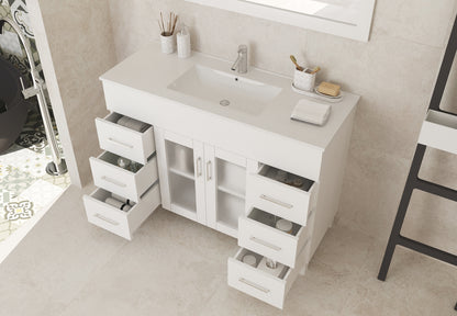 Laviva Nova 48" Bathroom Vanity Set in Brown, Espresso, Grey or White