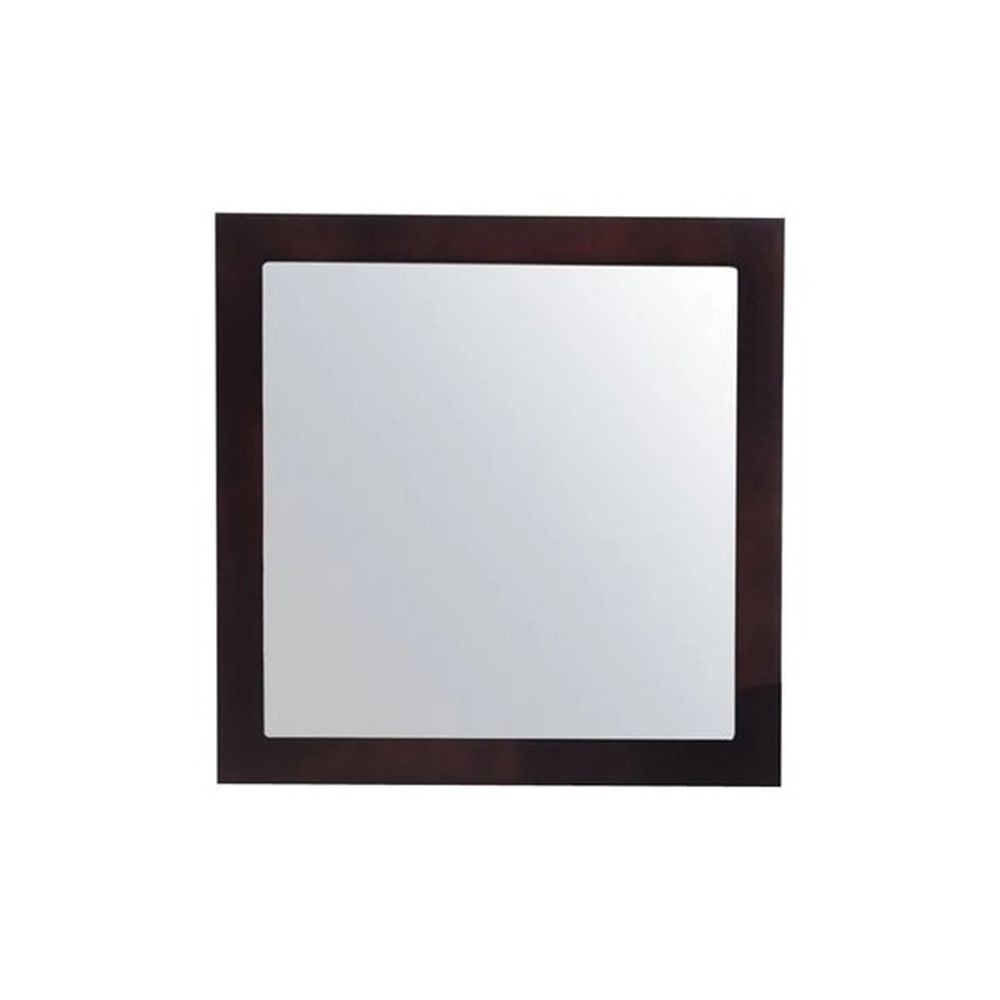 Nova 28" 31321529-MR-B Framed Square Brown Mirror