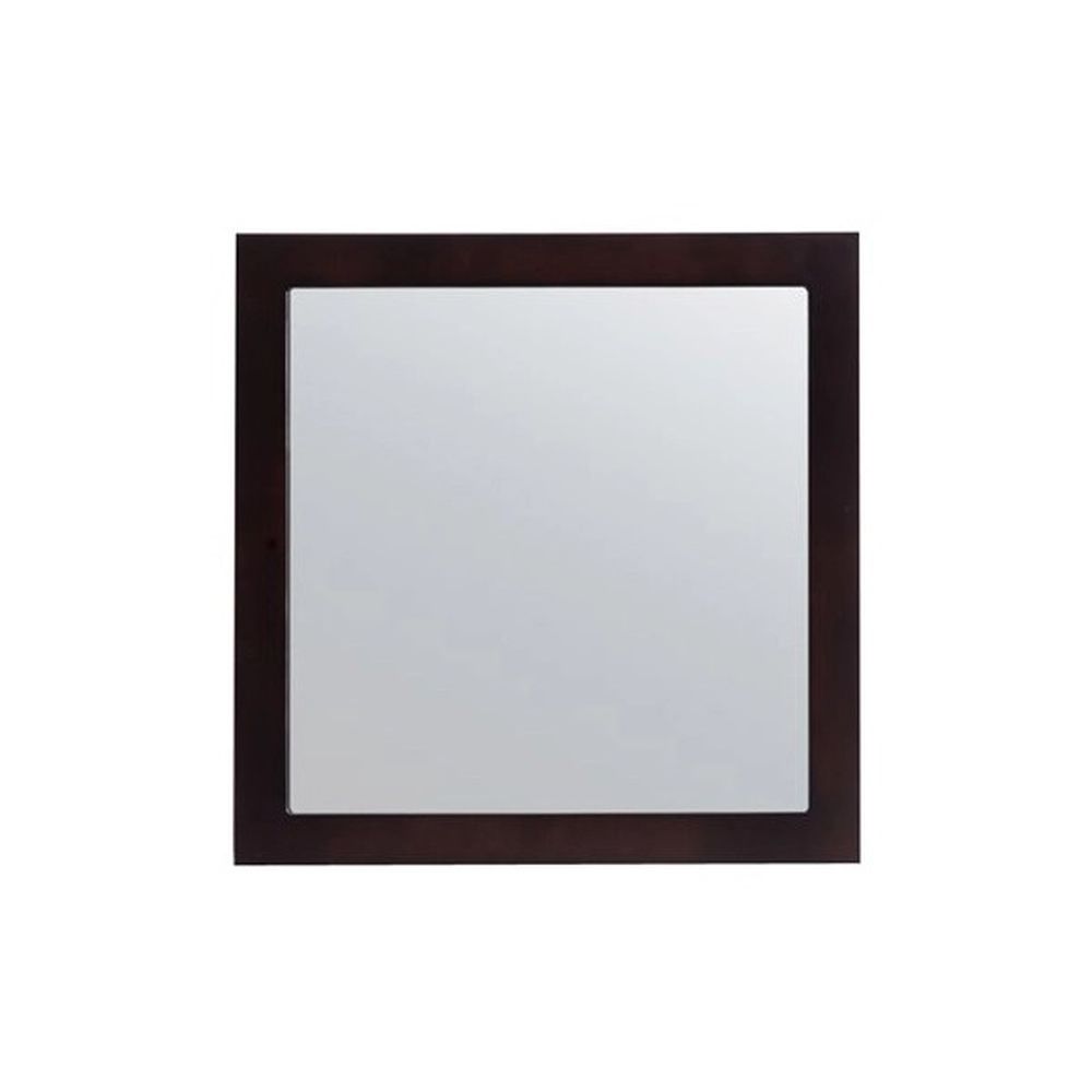 Nova 28" 31321529-MR-E Framed Square Espresso Mirror