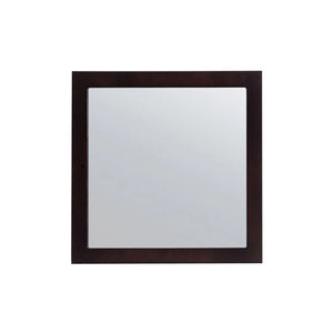 Nova 28" 31321529-MR-E Framed Square Espresso Mirror