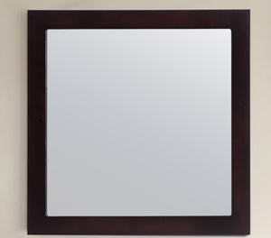 Nova 28" 31321529-MR-E Framed Square Espresso Mirror 1