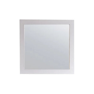 Nova 28" 31321529-MR-W Framed Square White Mirror