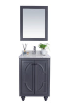 Load image into Gallery viewer, Laviva Odyssey 24&quot; Maple Grey Bathroom Vanity Set, White Carrara Marble Top