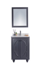 Load image into Gallery viewer, Laviva Odyssey 24&quot; Maple Grey Bathroom Vanity Set, White Quartz  Top