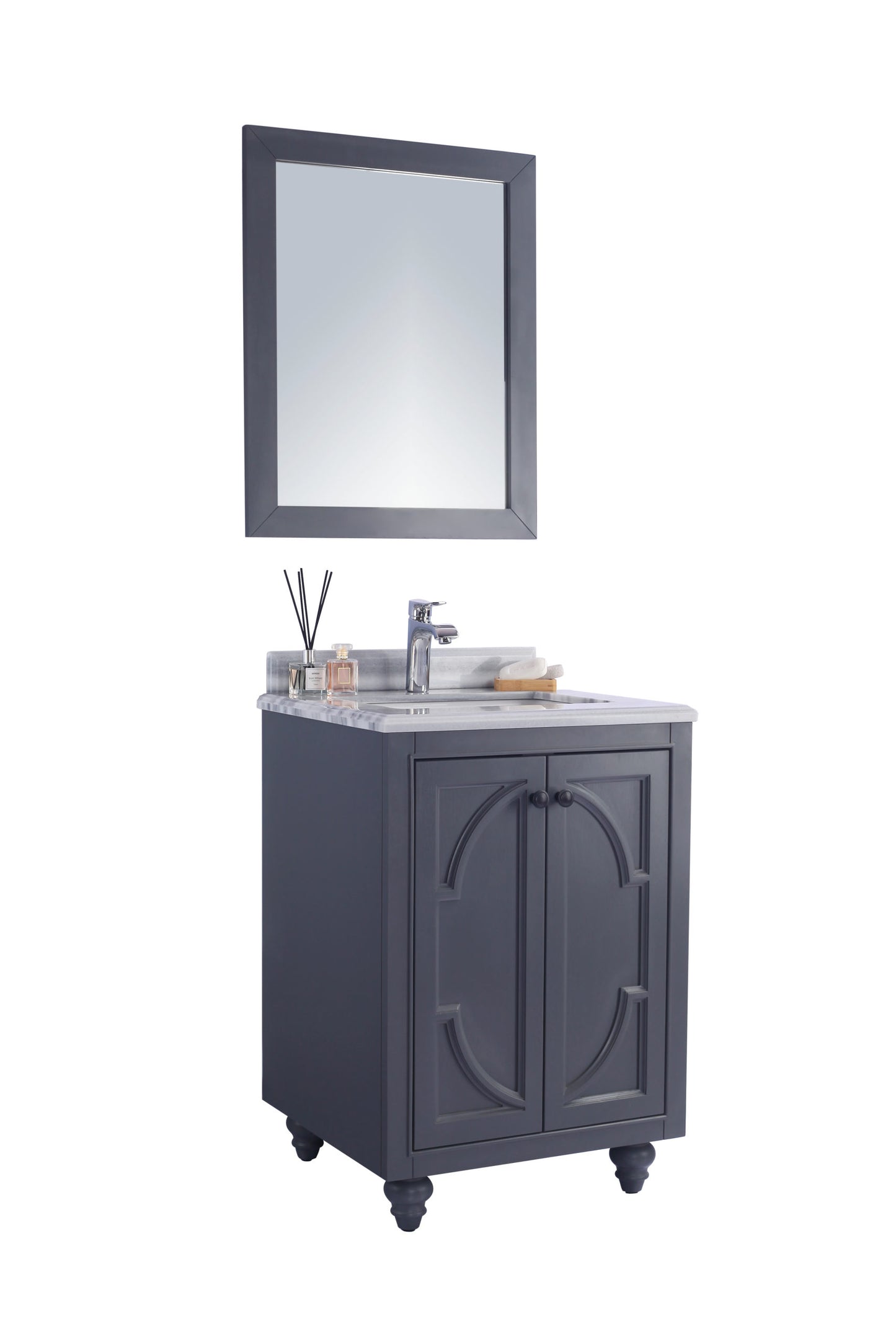 Laviva Odyssey 24" Maple Grey Bathroom Vanity Set