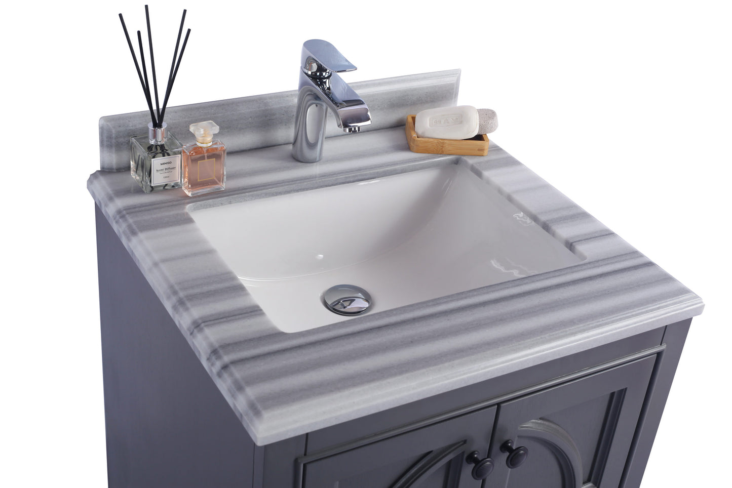 Laviva Odyssey 24" Maple Grey Bathroom Vanity Set