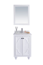 Load image into Gallery viewer, Laviva Odyssey 24&quot; White Bathroom Vanity Set, White Carrara Marble Top