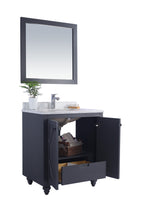 Load image into Gallery viewer, Laviva Odyssey 30&quot; Maple Grey Bathroom Vanity Set, White Carrara Marble Top