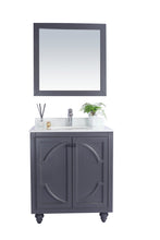 Load image into Gallery viewer, Laviva Odyssey 30&quot; Maple Grey Bathroom Vanity Set, White Carrara Marble Top