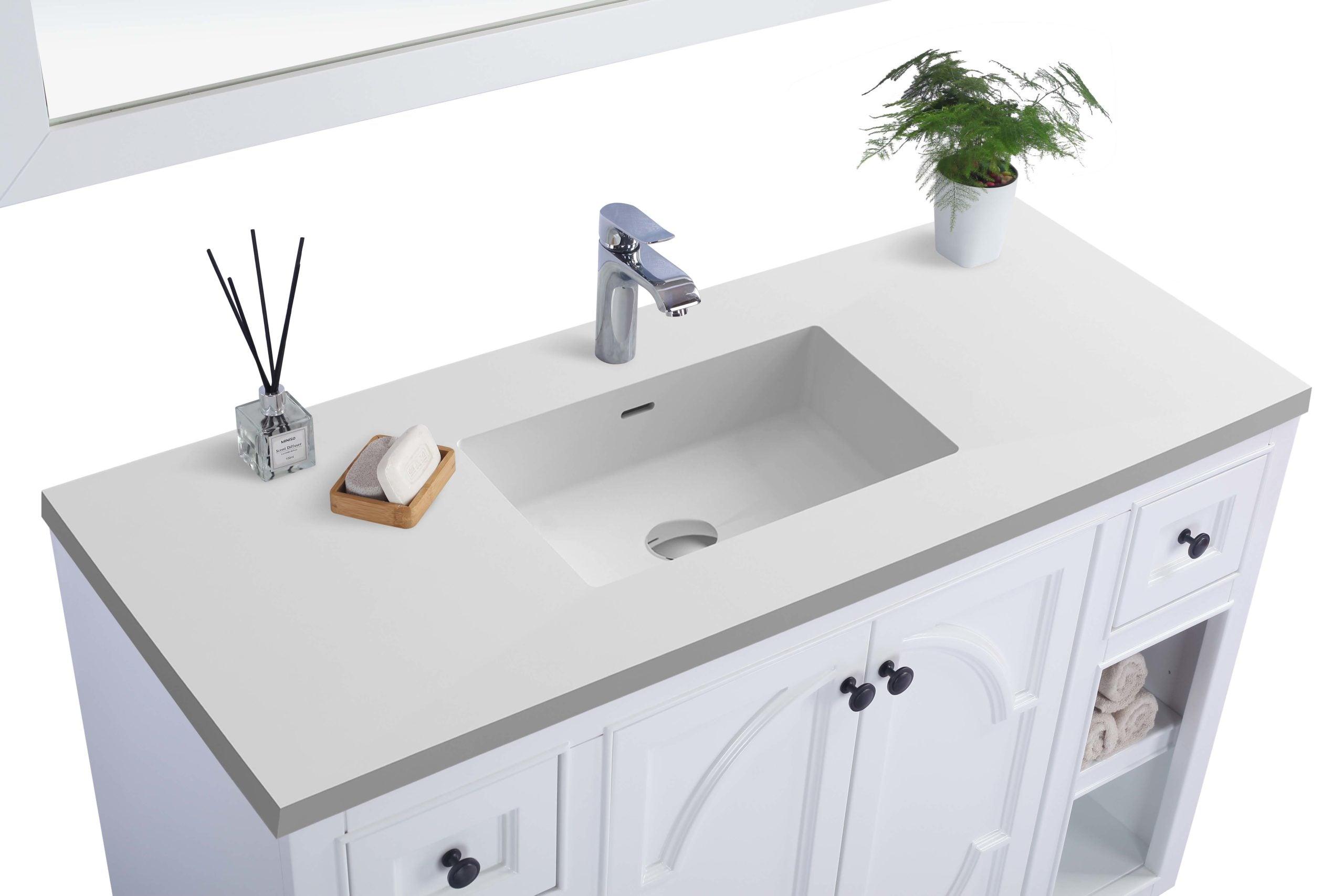 Laviva Odyssey 48" White Bathroom Vanity Set