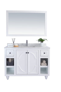 Laviva Odyssey 48", White Traditional Bathroom Vanity Countertop finish White Marble, 313613-48W-WC