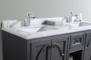 Laviva Odyssey 60" Maple Grey Double Sink Bathroom Vanity Set