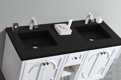 Laviva Odyssey 60" White Double Sink Bathroom Vanity Set