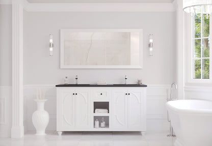 Laviva Odyssey 60" White Double Sink Bathroom Vanity Set