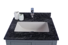 Load image into Gallery viewer, Wilson 313ANG-24G-BW Grey Bath Vanity, Black Marble Top, 24&quot; up