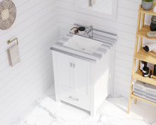 Load image into Gallery viewer, Wilson 313ANG-W-WS White Bath Vanity White Quartz top 24&quot;/30&quot;/36&quot;/48&quot;