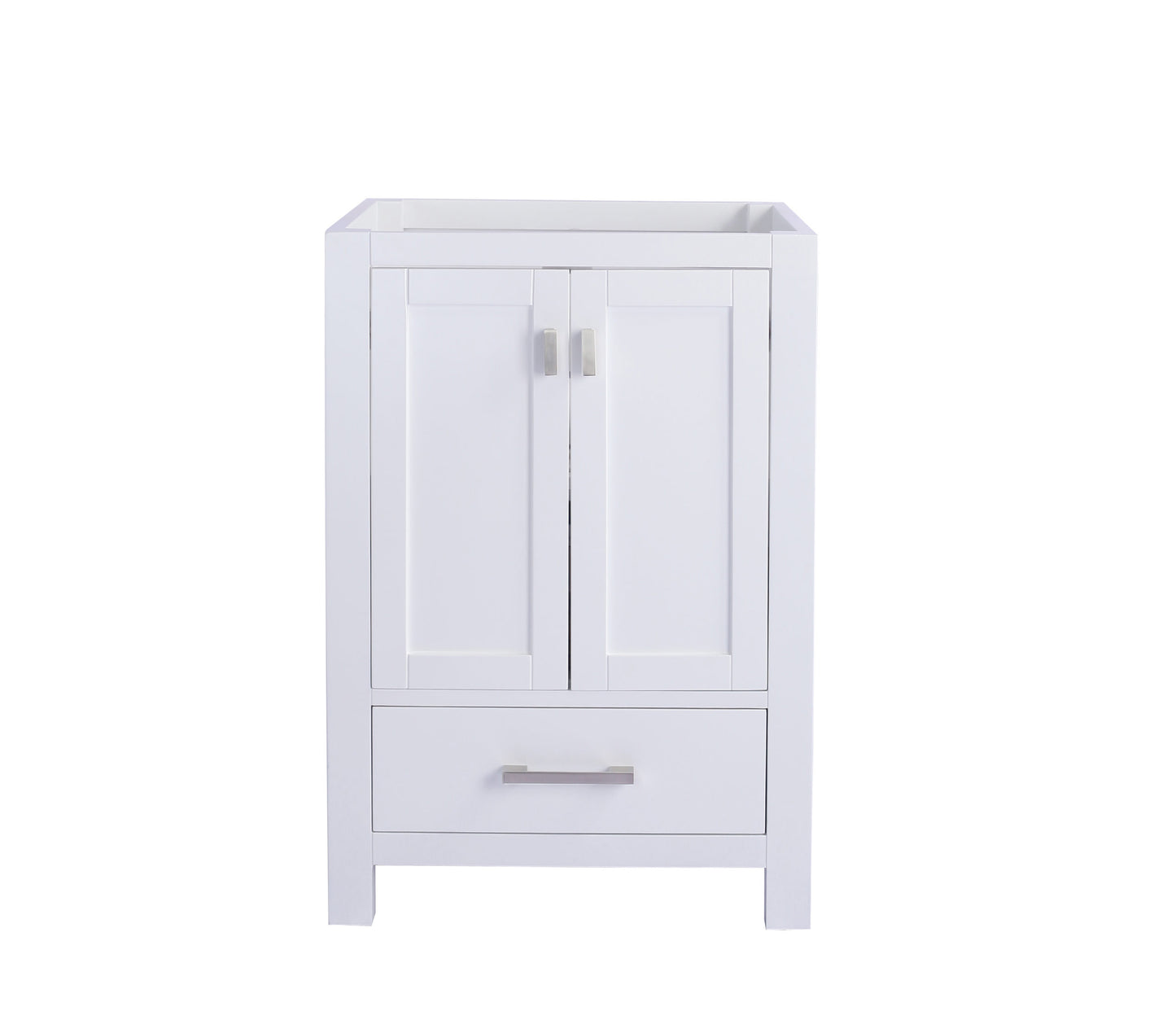 Laviva Wilson 313ANG-24W White Bathroom Cabinet, 24"