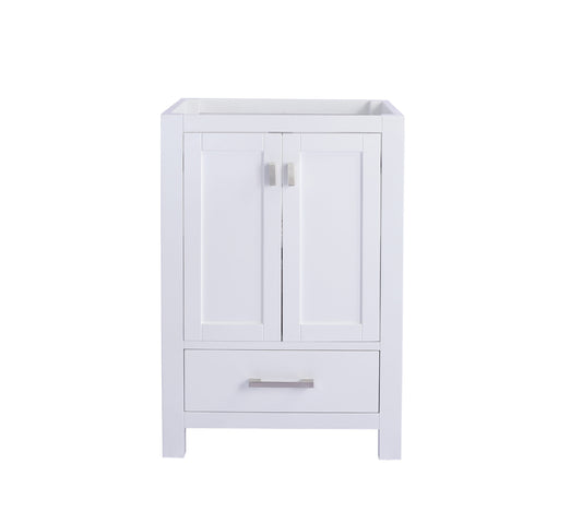 Laviva Wilson 313ANG-24W White Bathroom Cabinet, 24"