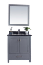 Load image into Gallery viewer, Wilson 313ANG-30G-BW Grey Bath Vanity, Black Top, 30&quot;