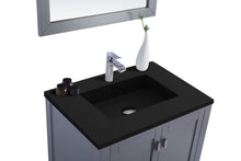 Load image into Gallery viewer, Laviva Wilson, Grey Bath Vanity Matte Black Stone 30&quot; 313ANG-30G-MB up