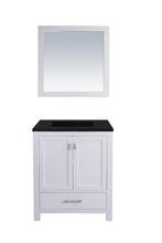Load image into Gallery viewer, Wilson White Bath Vanity Matte Black  313ANG-30W-MB 30&quot;