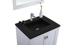 Load image into Gallery viewer, Wilson White Bath Vanity Matte Black  313ANG-30W-MB 30&quot; up