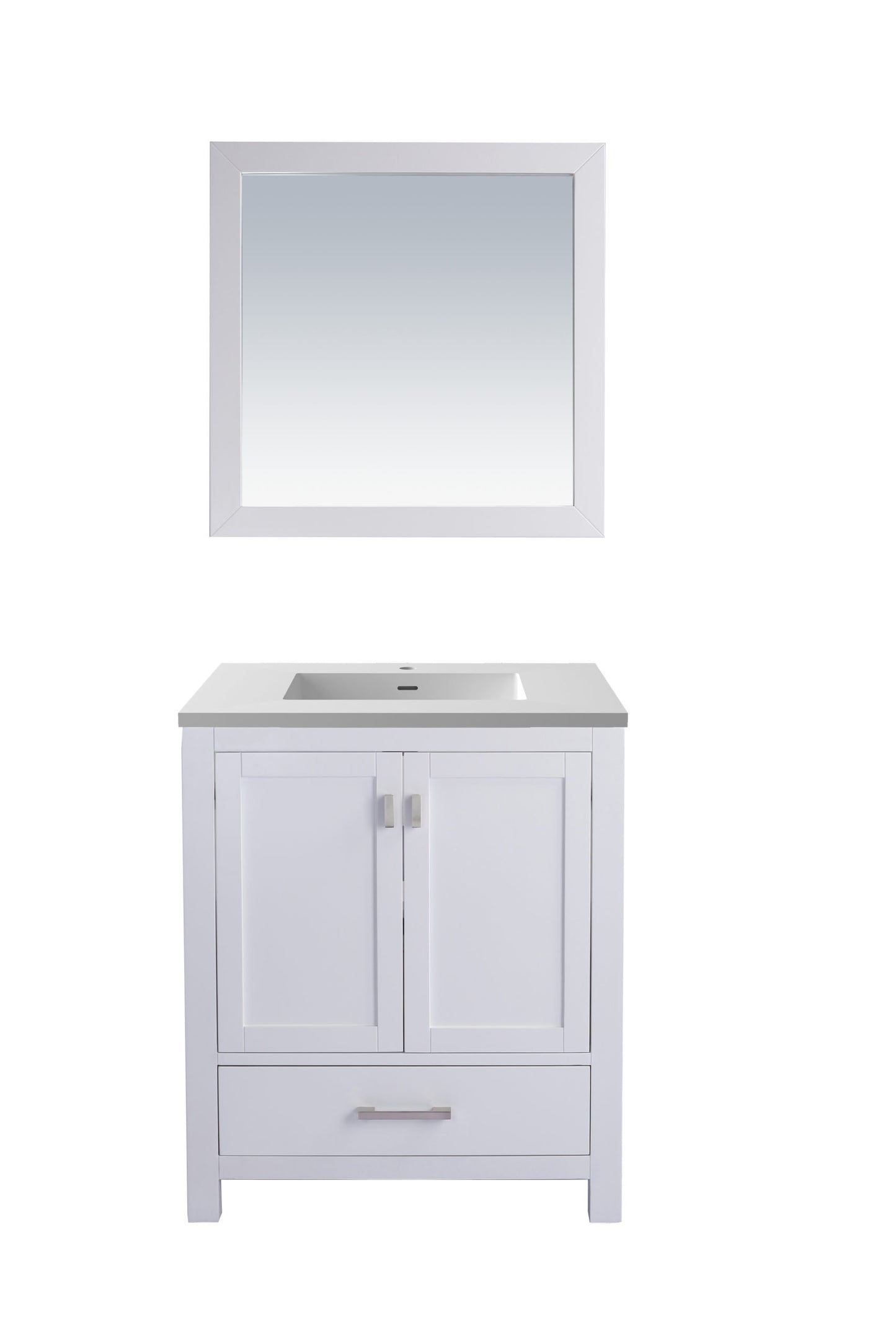 Wilson White Bath Vanity Matte White 313ANG-30W-MW 30"